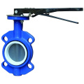 Wafer type with PTFE seat butterfly valve